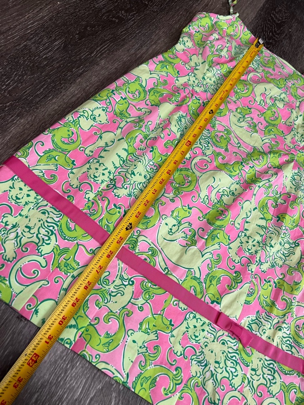Vintage RARE Lilly Pulitzer Fried Catfish Midi Dress Women's Size 14 A-Line - Picture 11 of 11